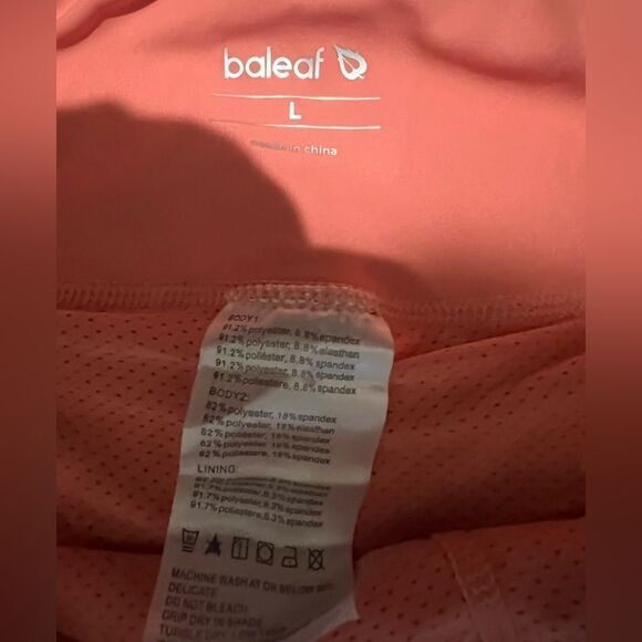 NWOT Baleaf Coral Pleated Skort - Picture 3 of 3